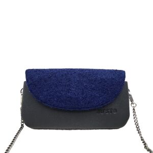Justo J-POSH Women's Clutch Bag Body Bag Made in Italy Navy/Black OS